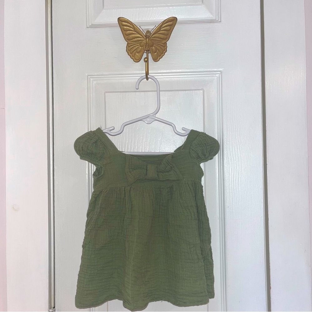 12 month toddler olive green top